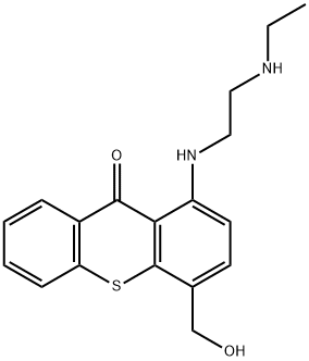 1-[[2-(Ethylamino)ethyl]amino]-4-hydroxymethyl-9H-thioxanthen-9-one Struktur