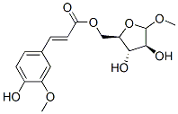 methyl 5-O-feruloylarabinofuranoside Struktur