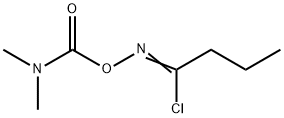 (1-chlorobutylideneamino) N,N-dimethylcarbamate Struktur