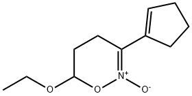 4H-1,2-Oxazine,3-(1-cyclopenten-1-yl)-6-ethoxy-5,6-dihydro-,2-oxide(9CI) Struktur