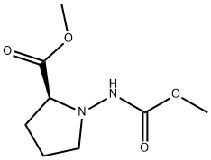 L-Proline, 1-[(methoxycarbonyl)amino]-, methyl ester (9CI) Struktur