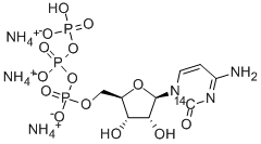 CYTIDINE-2-14C 5'-TRIPHOSPHATE AMMONIUM SALT Struktur