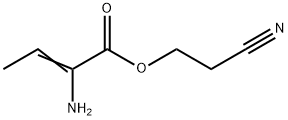 2-Butenoicacid,2-amino-,2-cyanoethylester(9CI) Struktur