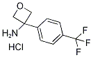 3-[4-(Trifluoromethyl)phenyl]oxetan-3-amine hydrochloride Struktur