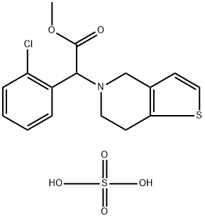 Clopidogrel hydrogen sulfate Structure