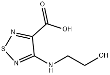 1,2,5-Thiadiazole-3-carboxylicacid,4-[(2-hydroxyethyl)amino]-(9CI) Struktur