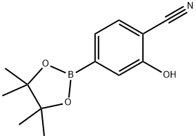 2-Hydroxy-4-(4,4,5,5-tetramethyl-1,3,2-dioxaborolan-2-yl)benzonitrile Struktur