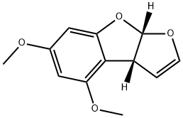 3A,8A-DIHYDRO-4,6-DIMETHOXYFURO(2,3-B)BENZOFURAN Struktur