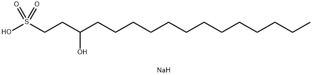 SODIUM3-HYDROXYHEXADECYL-1-SULPHONATE Struktur