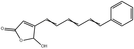 5-Hydroxy-4-(6-phenyl-1,3,5-hexatrienyl)-2(5H)-furanone Struktur