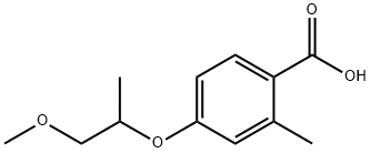 4-(1-Methoxypropan-2-yloxy)-2-Methylbenzoic acid Struktur