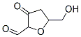 2-Furancarboxaldehyde, tetrahydro-5-(hydroxymethyl)-3-oxo- (9CI) Struktur