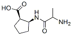 Cyclopentanecarboxylic acid, 2-[(2-amino-1-oxopropyl)amino]-, [1R-[1alpha,2alpha(R*)]]- (9CI) Struktur