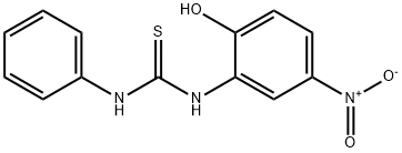 N-Phenyl-N'-(2-hydroxy-5-nitrophenyl)thiourea Struktur