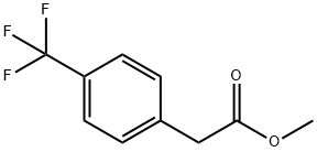 Benzeneacetic acid, 4-(trifluoroMethyl)-, Methyl ester Struktur