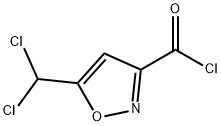 3-Isoxazolecarbonyl chloride, 5-(dichloromethyl)- (9CI) Struktur