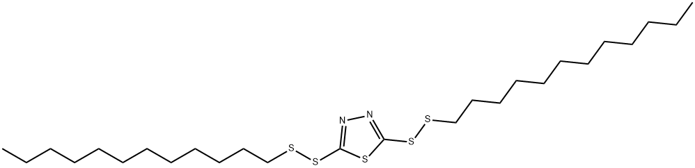 2,5-bis(dodecyldithio)-1,3,4-thiadiazole Struktur