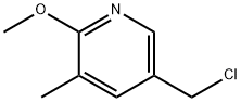 5-ChloroMethyl-2-Methoxy-3-Methyl-pyridine Struktur