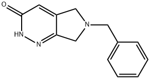 6-Benzyl-2,5,6,7-tetrahydro-pyrrolo[3,4-c]pyridazin-3-one Struktur