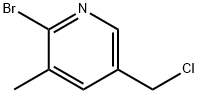 2-BroMo-5-chloroMethyl-3-Methyl-pyridine Struktur