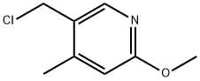 5-ChloroMethyl-2-Methoxy-4-Methyl-pyridine Struktur