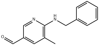 6-(benzylaMino)-5-Methylnicotinaldehyde Struktur