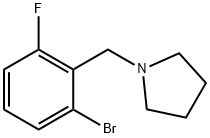 1-[(2-BroMo-6-fluorophenyl)Methyl]pyrrolidine Struktur