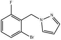 1-BroMo-3-fluoro-2-(1H-pyrazol-1-ylMethyl)benzene Struktur