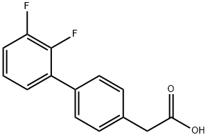 4-(2,3-Difluorophenyl)phenylacetic acid Struktur