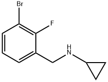 1-BroMo-2-fluoro-3-(cyclopropylaMinoMethyl)benzene Struktur