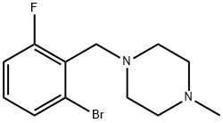 1-BroMo-3-fluoro-2-(4-MethylpiperazinoMethyl)benzene Struktur