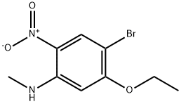 4-BroMo-5-ethoxy-N-Methyl-2-nitroaniline Struktur