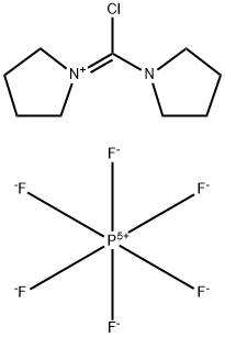 1-(Chloro-1-pyrrolidinylmethylene)pyrrolidinium hexafluorophosphate Struktur