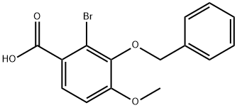 2-BroMo-3-benzyloxy-4-Methoxybenzoic Acid Struktur