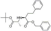 N-[1-(S)-Benzyloxycarbonyl-3-phenylpropyl]-D-alanine tert-Butyl Ester Struktur