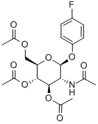 4'-FLUOROPHENYL 2-ACETAMIDO-3,4,6-TRI-O-ACETYL-2-DEOXY-BETA-D-GLUCOPYRANOSIDE Struktur