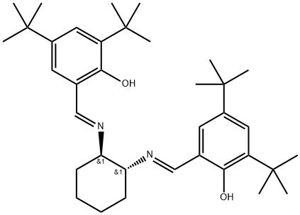 (R,R)-(-)-N,N'-BIS(3,5-DI-TERT-BUTYLSALICYLIDENE)-1,2-CYCLOHEXANEDIAMINE Structure