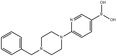 6-(4-Benzylpiperazin-1-yl)pyridine-3-boronic acid Struktur