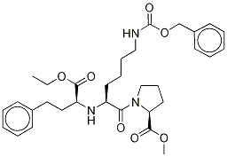 N-Benzyloxycarbonyl (S)-Lisinopril-d5 Ethyl Methyl Diester Struktur