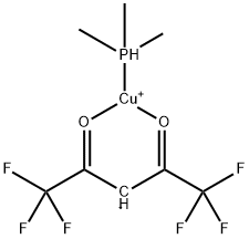 TRIMETHYLPHOSPHINE(HEXAFLUORO-2,4-PENTANEDIONATE)COPPER (I) Struktur