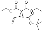 DIETHYL 2-ALLYL-2-(TERT-BUTOXYCARBONYLAMINO)MALONATE Struktur