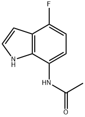 N-(4-氟-1H-吲哚-7-基)乙酰胺, 1357376-42-1, 結構式