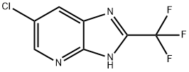 6-氯-2-(三氟甲基)-3H-咪唑并[4,5-B]吡啶, 13577-71-4, 結(jié)構(gòu)式