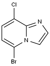 IMidazo[1,2-a]pyridine, 5-broMo-8-chloro- Struktur