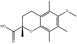 (S)-6-METHOXY-2,5,7,8-TETRAMETHYLCHROMANE-2-CARBOXYLIC ACID Struktur