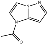 1H-Imidazo[1,2-b]pyrazole, 1-acetyl- (9CI) Struktur