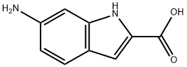 6-amino-1H-indole-2-carboxylic acid Struktur