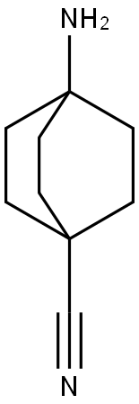 Bicyclo[2.2.2]octane-1-carbonitrile, 4-amino- (9CI) Struktur