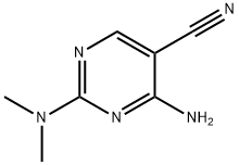 4-Amino-2-(dimethylamino)-5-pyrimidinecarbonitrile Struktur