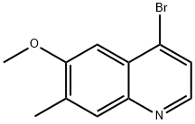 Quinoline, 4-broMo-6-Methoxy-7-Methyl- Struktur